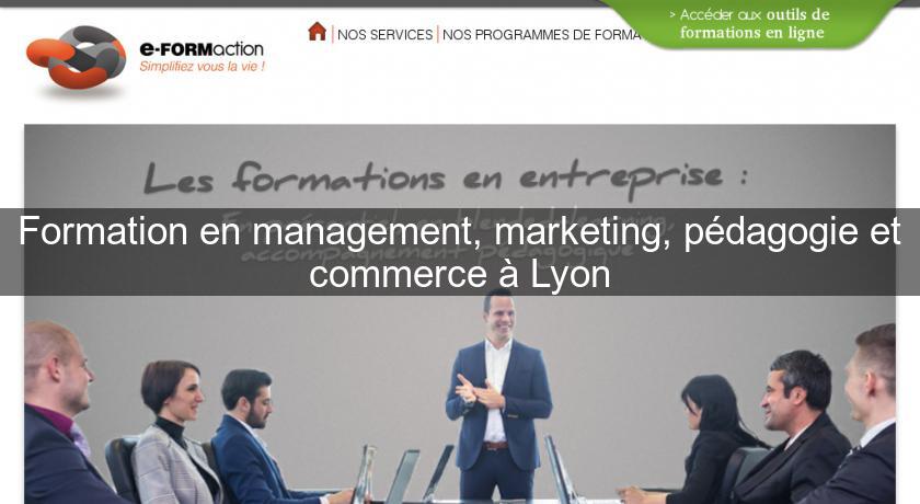 Formation en management, marketing, pédagogie et commerce à Lyon