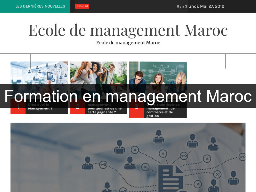 Formation en management Maroc Formation en management Maroc