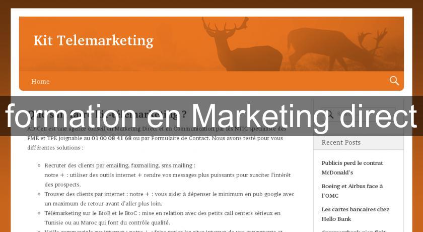 formation en Marketing direct formation en Marketing direct