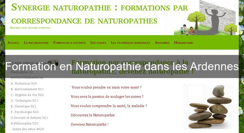 Formation en Naturopathie dans les Ardennes