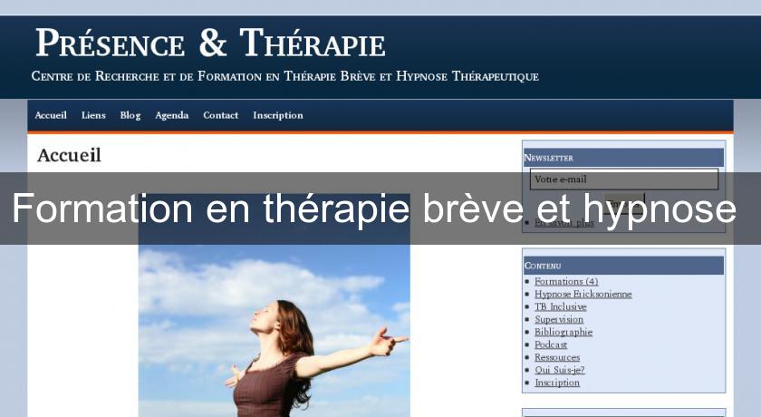 Formation en thérapie brève et hypnose 