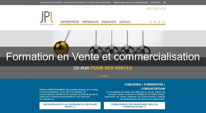 Formation en Vente et commercialisation