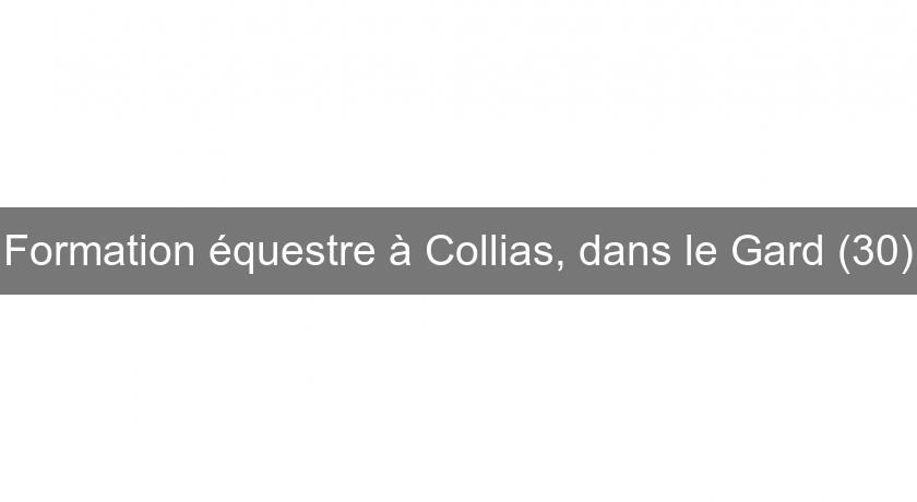 Formation équestre à Collias, dans le Gard (30)