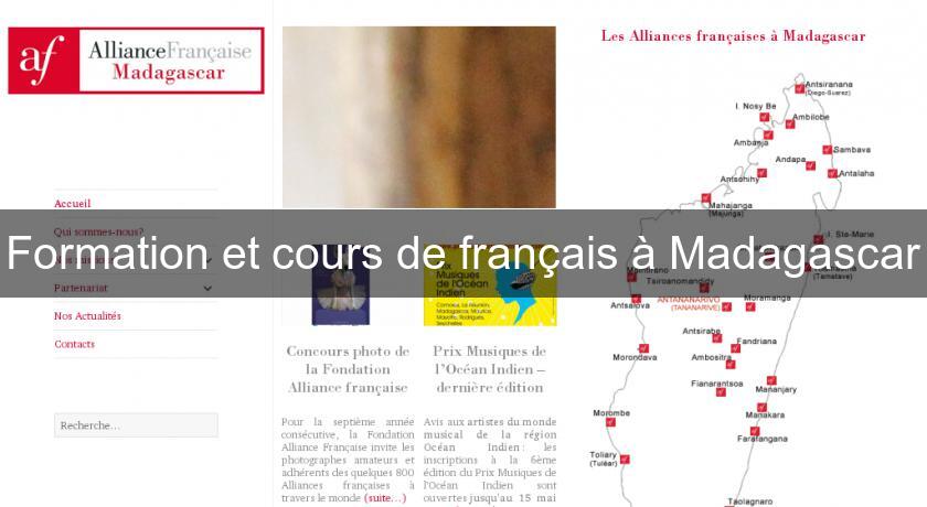 Formation et cours de français à Madagascar Formation et cours de français à Madagascar