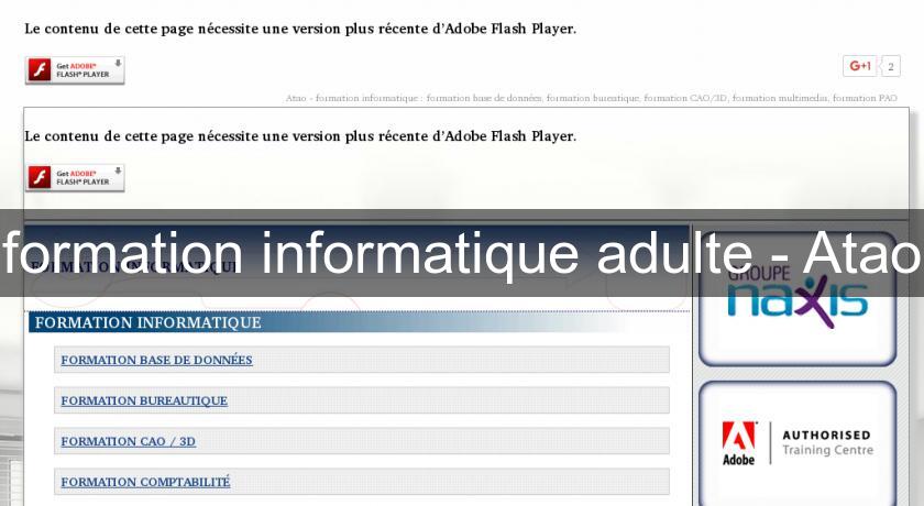 formation informatique adulte - Atao formation informatique adulte - Atao