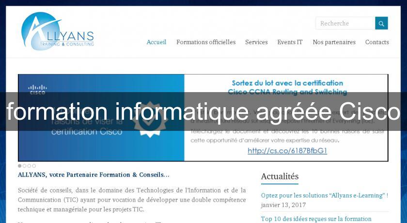 formation informatique agréée Cisco