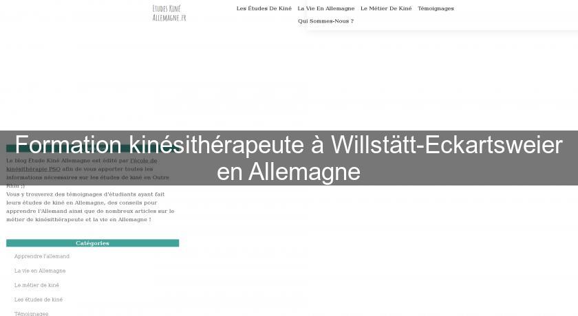 Formation kinésithérapeute à Willstätt-Eckartsweier en Allemagne