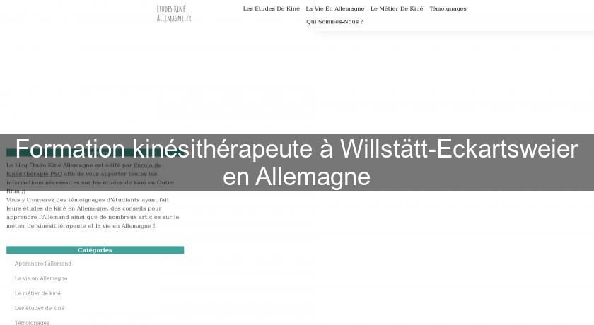 Formation kinésithérapeute à Willstätt-Eckartsweier en Allemagne Formation kinésithérapeute à Willstätt-Eckartsweier en Allemagne