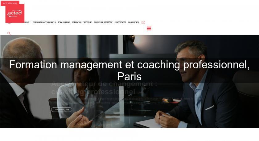 Formation management et coaching professionnel, Paris