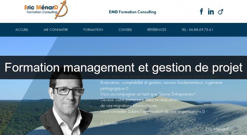 Formation management et gestion de projet Formation management et gestion de projet