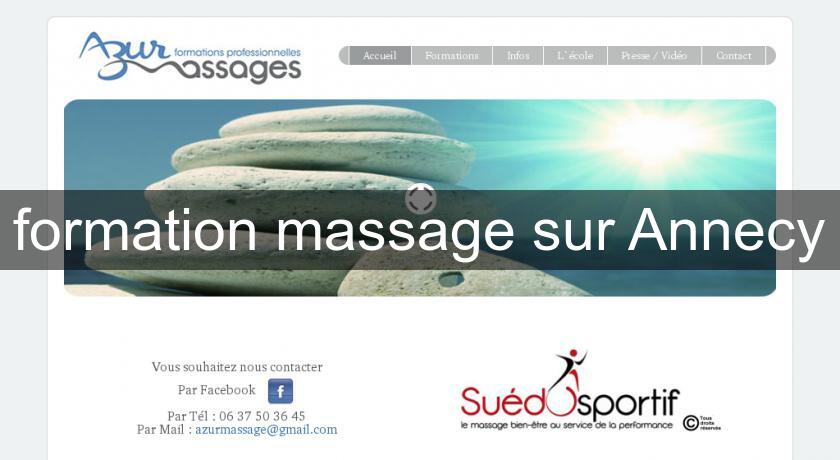 formation massage sur Annecy