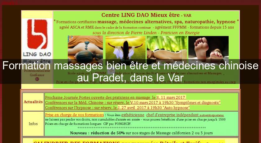 Formation massages bien être et médecines chinoise au Pradet, dans le Var
