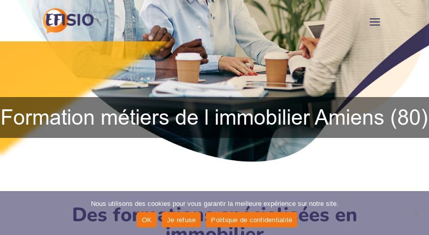 Formation métiers de l'immobilier Amiens (80) Formation métiers de l'immobilier Amiens (80)