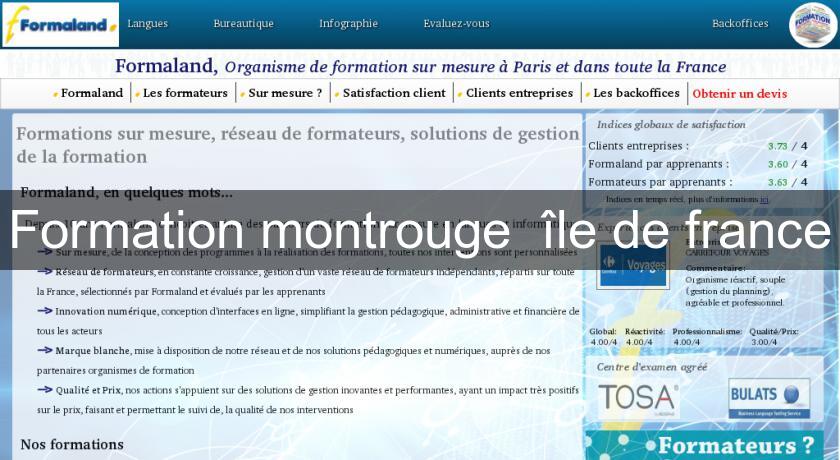 Formation montrouge  île de france