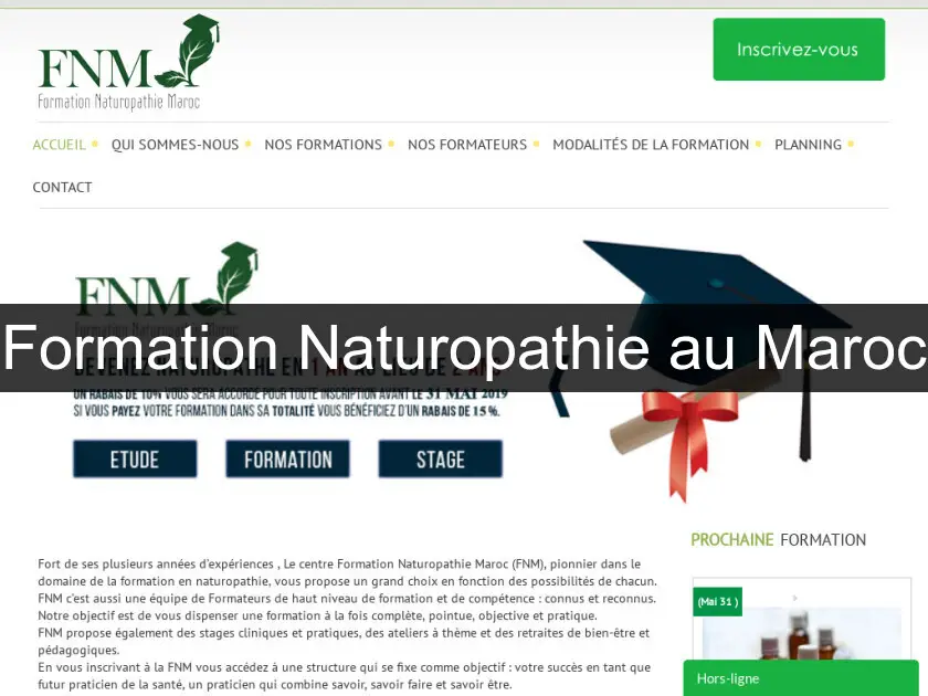 Formation Naturopathie au Maroc