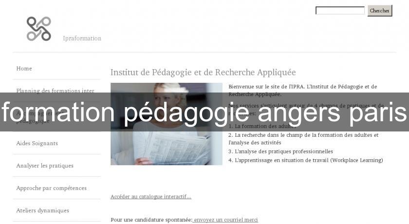 formation pédagogie angers paris formation pédagogie angers paris