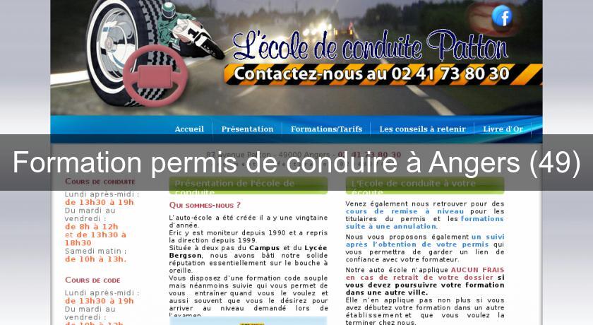 Formation permis de conduire à Angers (49) Formation permis de conduire à Angers (49)