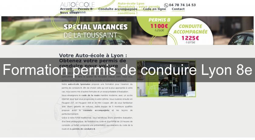 Formation permis de conduire Lyon 8e