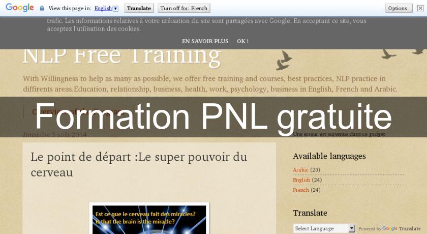 Formation PNL gratuite Formation PNL gratuite