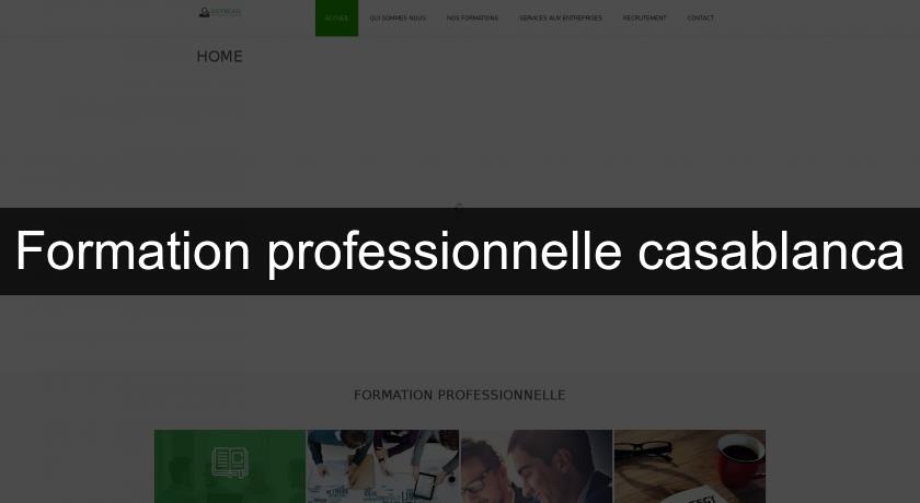 Formation professionnelle casablanca Formation professionnelle casablanca