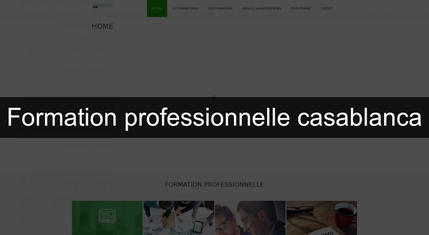 Formation professionnelle casablanca