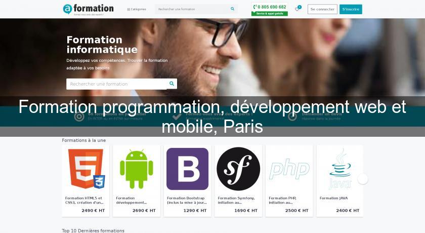 Formation programmation, développement web et mobile, Paris Formation programmation, développement web et mobile, Paris