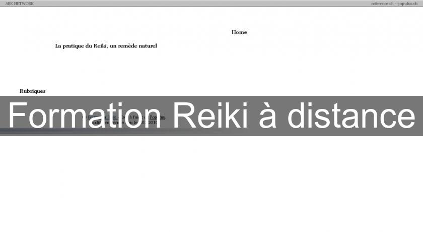 Formation Reiki à distance Formation Reiki à distance
