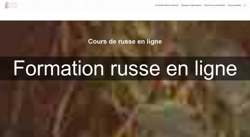 Formation russe en ligne Formation russe en ligne