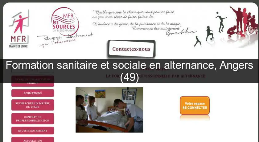 Formation sanitaire et sociale en alternance, Angers (49)