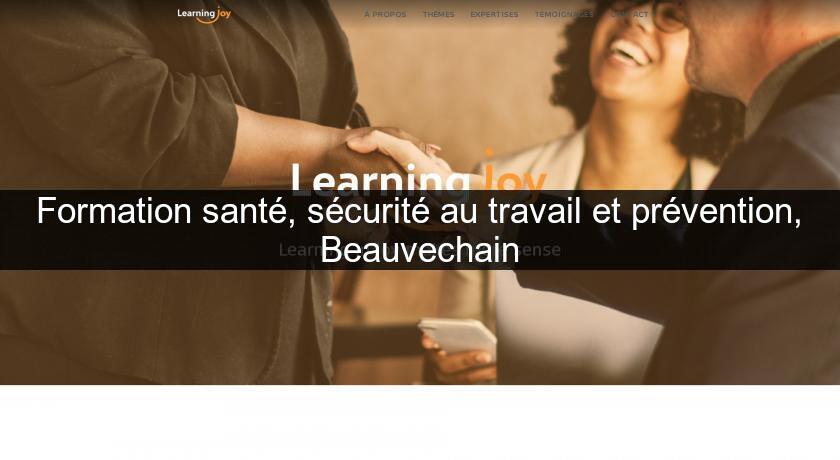 Formation santé, sécurité au travail et prévention, Beauvechain