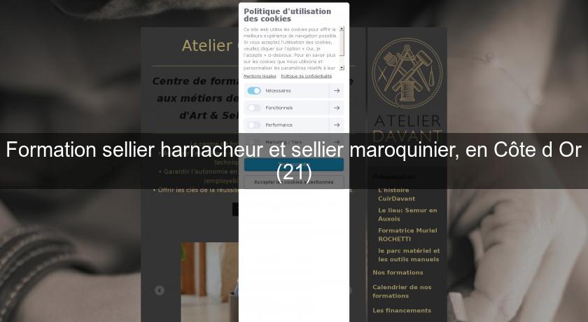 Formation sellier harnacheur et sellier maroquinier, en Côte d'Or (21)