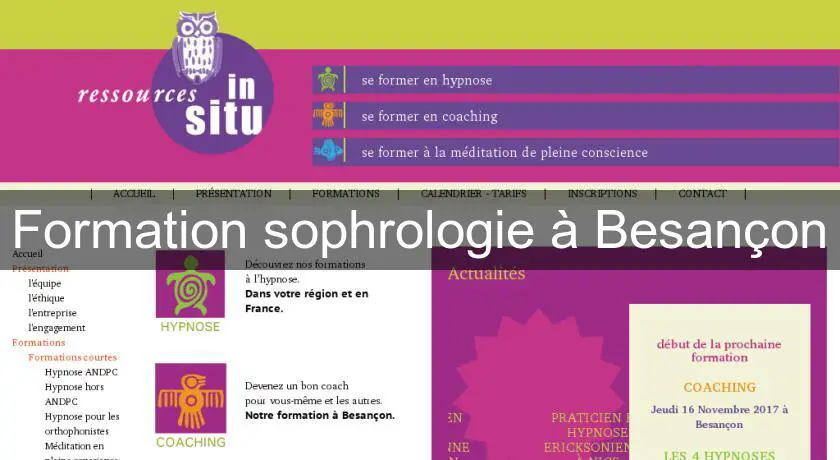 Formation sophrologie à Besançon