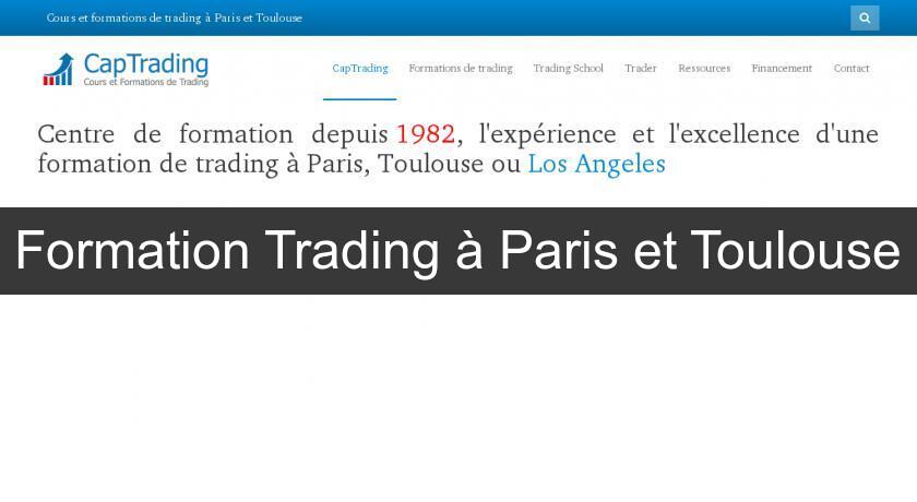 Formation Trading à Paris et Toulouse