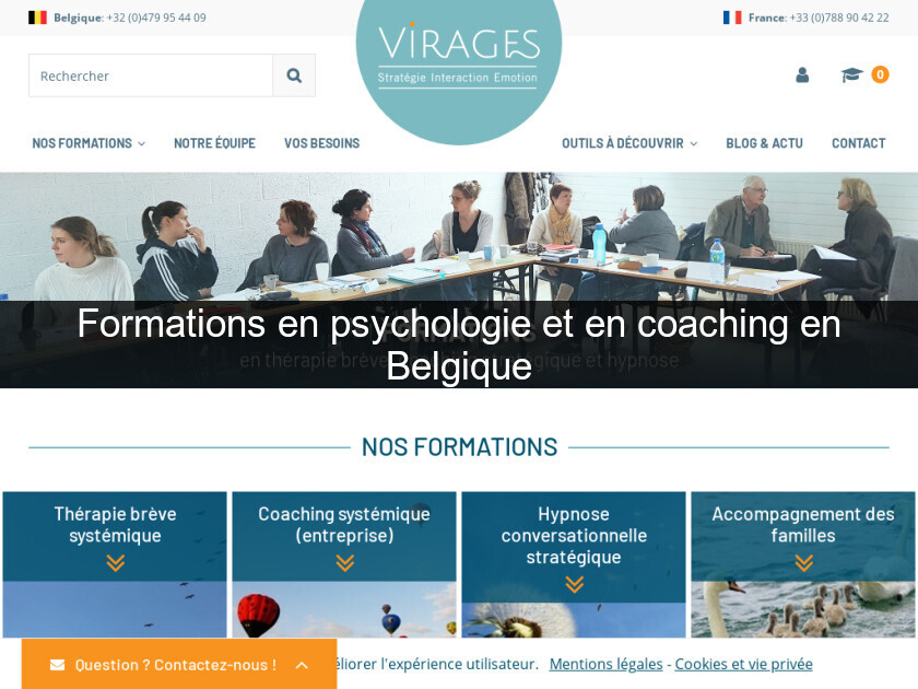 Formations en psychologie et en coaching en Belgique Formations en psychologie et en coaching en Belgique
