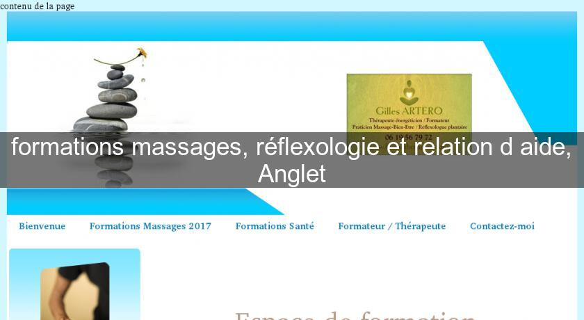 formations massages, réflexologie et relation d'aide, Anglet