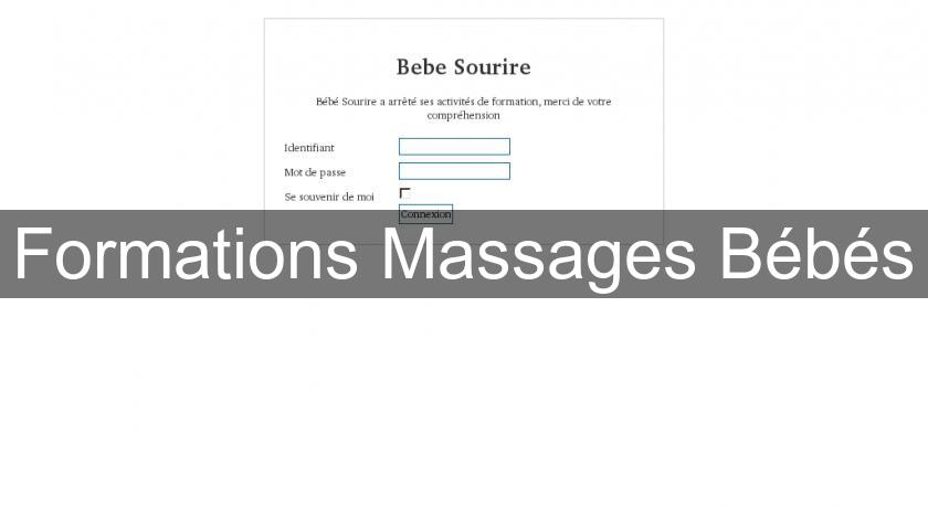 Formations Massages Bébés Formations Massages Bébés