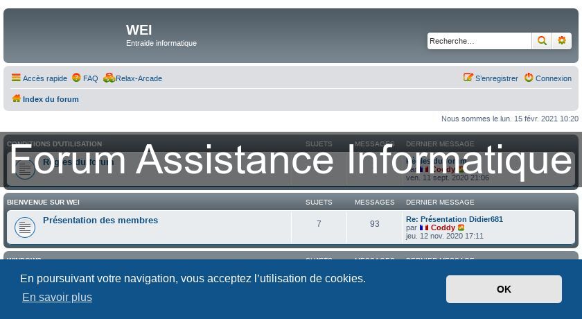 Forum Assistance Informatique