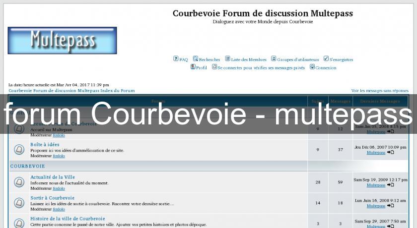 forum Courbevoie - multepass