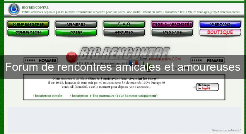 Site de rencontre amicale et amoureuse - Sexe Gratuit