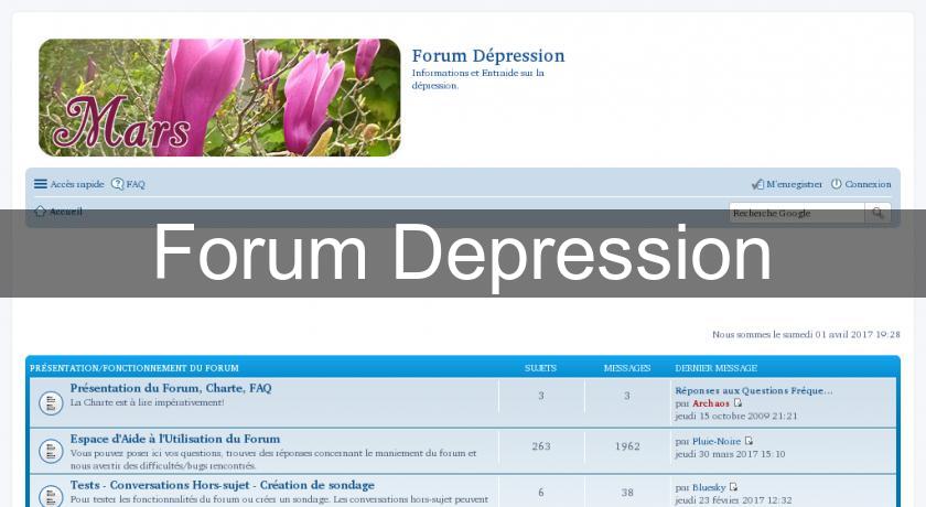 Forum Depression Forum Depression