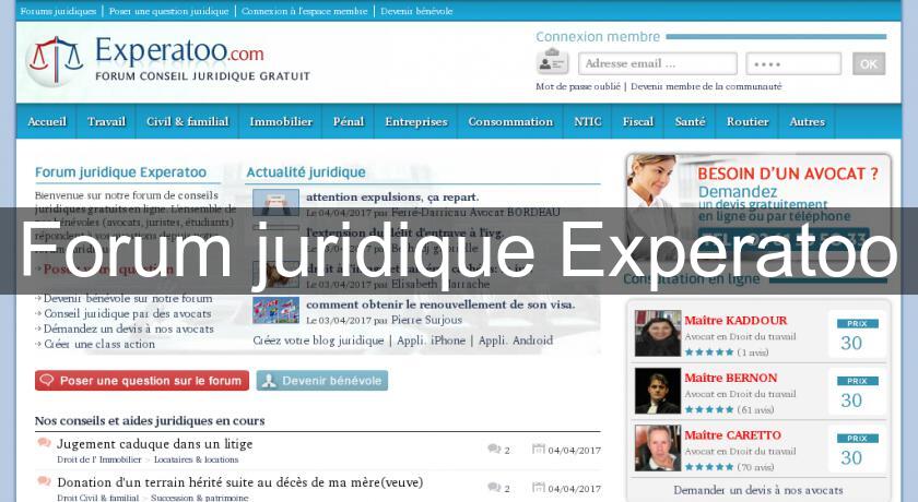 Forum juridique Experatoo Forum juridique Experatoo