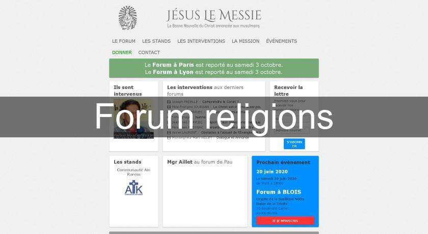 Forum religions Forum religions