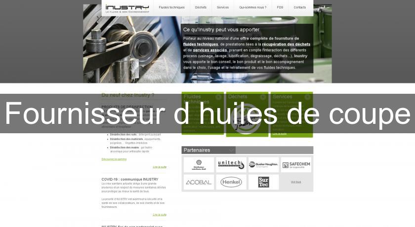 Fournisseur d'huiles de coupe Fournisseur d'huiles de coupe