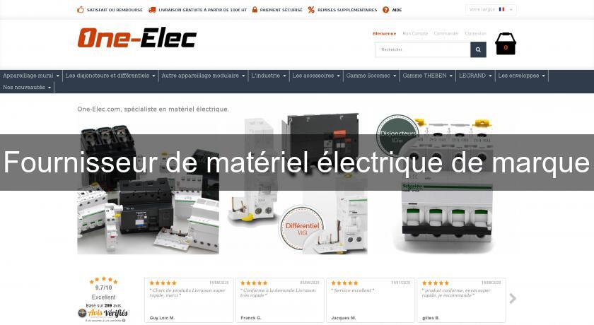 Fournisseur de matériel électrique de marque Fournisseur de matériel électrique de marque