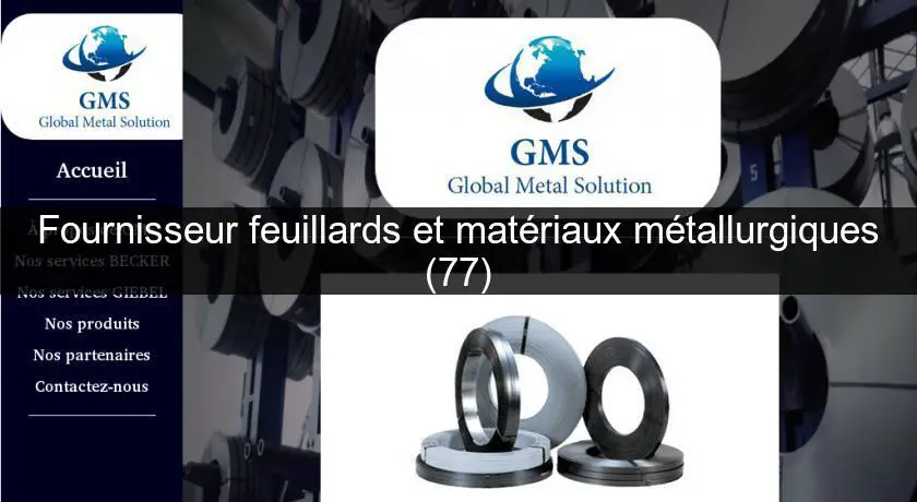 Fournisseur feuillards et matériaux métallurgiques (77)