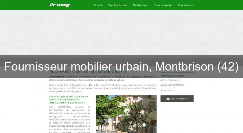 Fournisseur mobilier urbain, Montbrison (42)