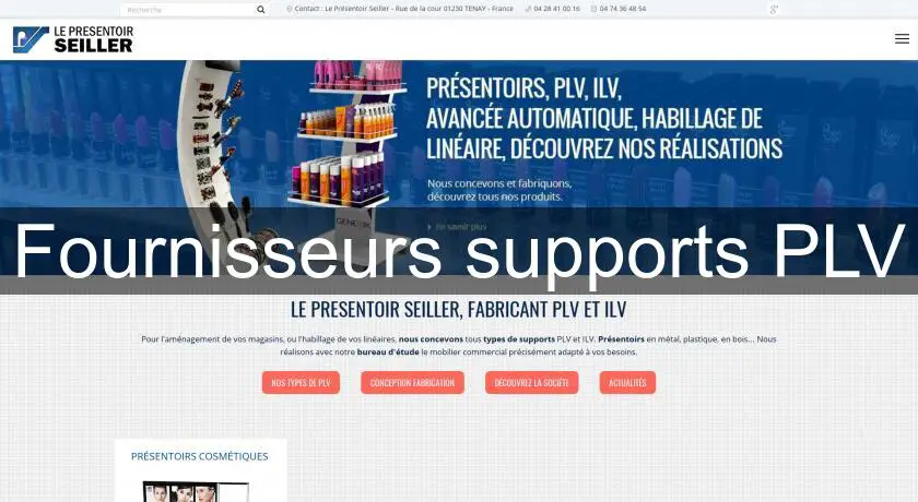 Fournisseurs supports PLV