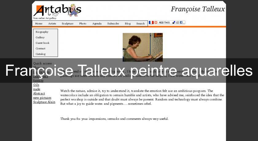 Françoise Talleux peintre aquarelles Françoise Talleux peintre aquarelles