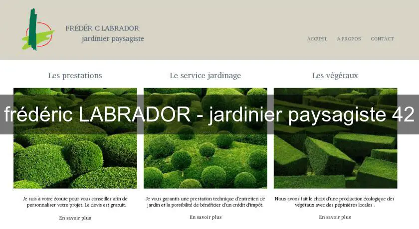 frédéric LABRADOR - jardinier paysagiste 42