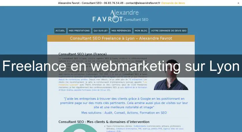 Freelance en webmarketing sur Lyon